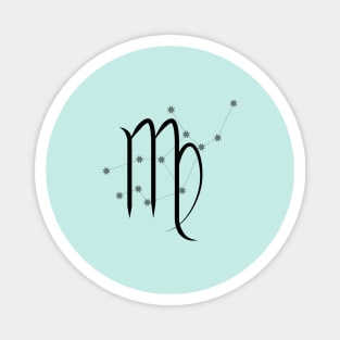 Virgo - Zodiac Sign Symbol and Constellation Magnet